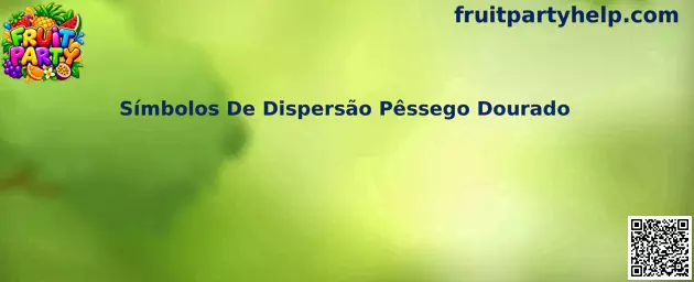 Símbolos De Dispersão Pêssego Dourado
